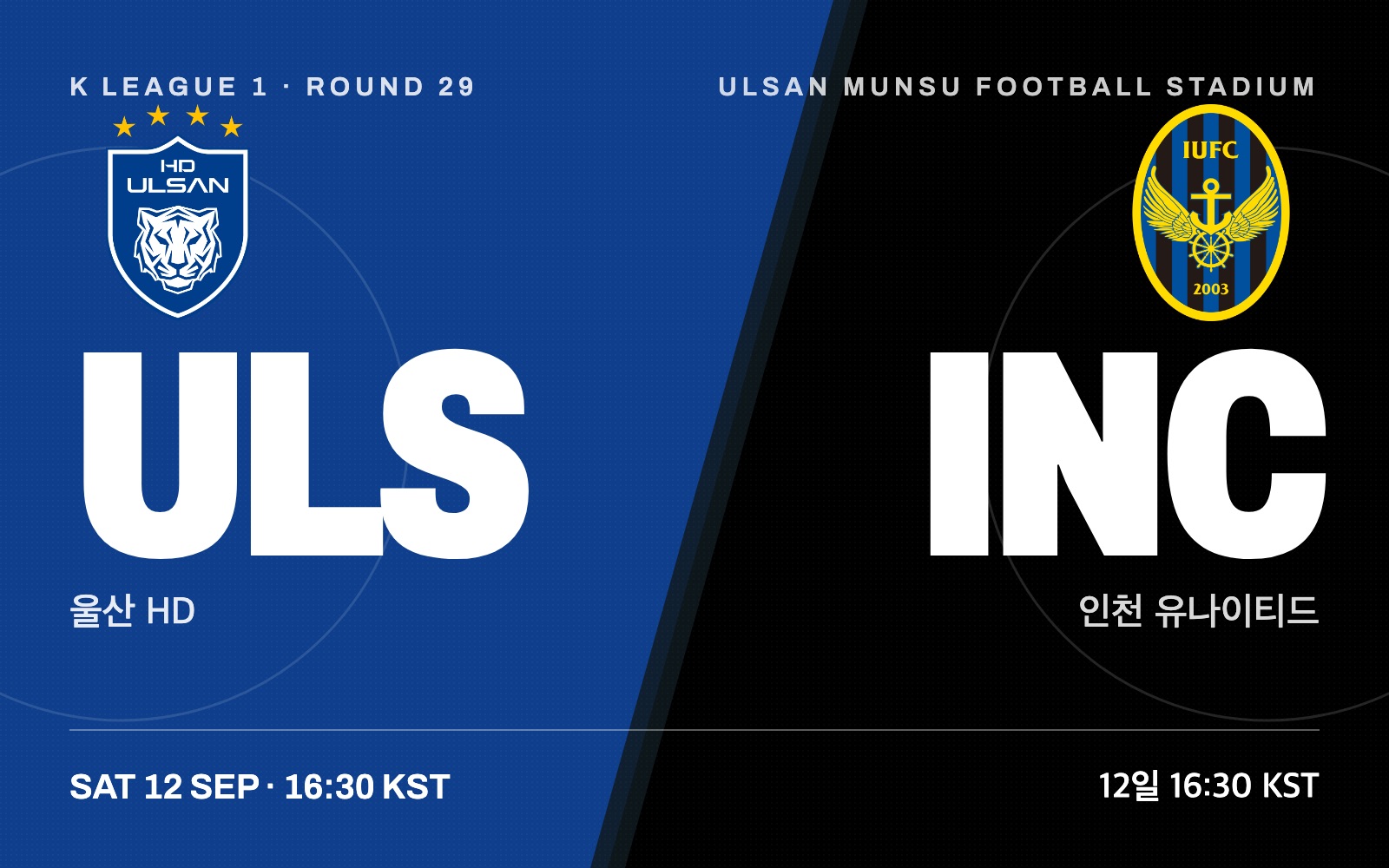 울산 HD vs 인천 유나이티드