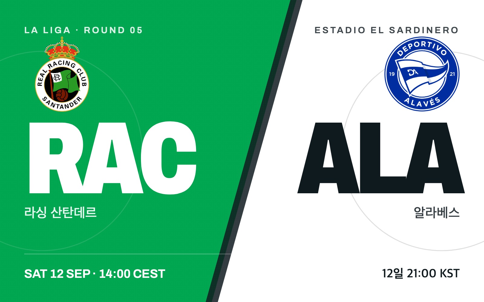Racing Santander vs Alavés