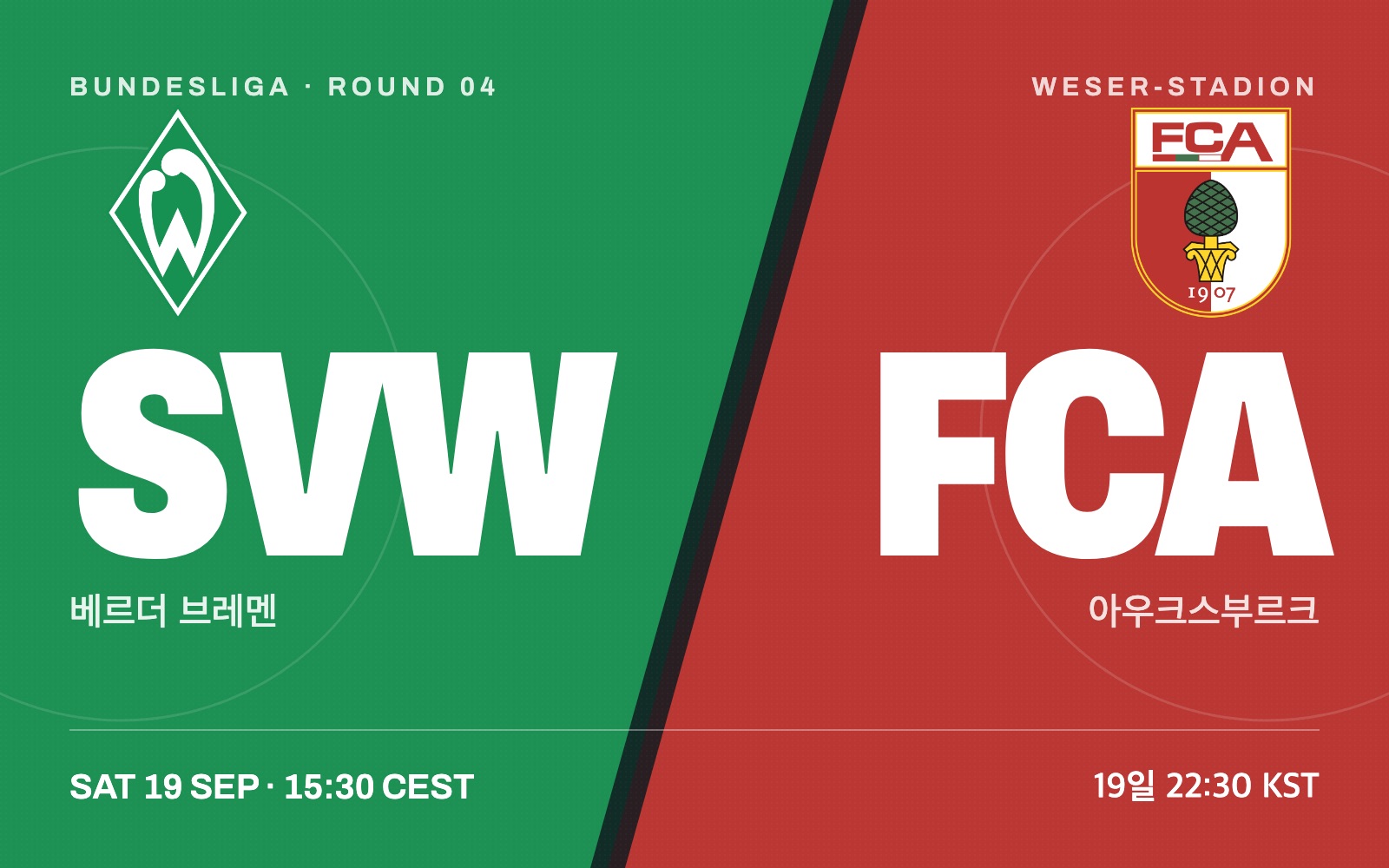 Werder Bremen vs FC Augsburg