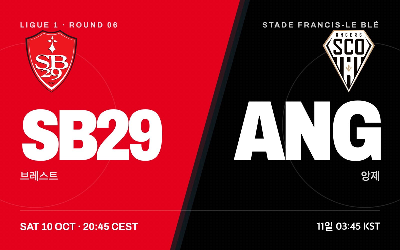 Brest vs Angers