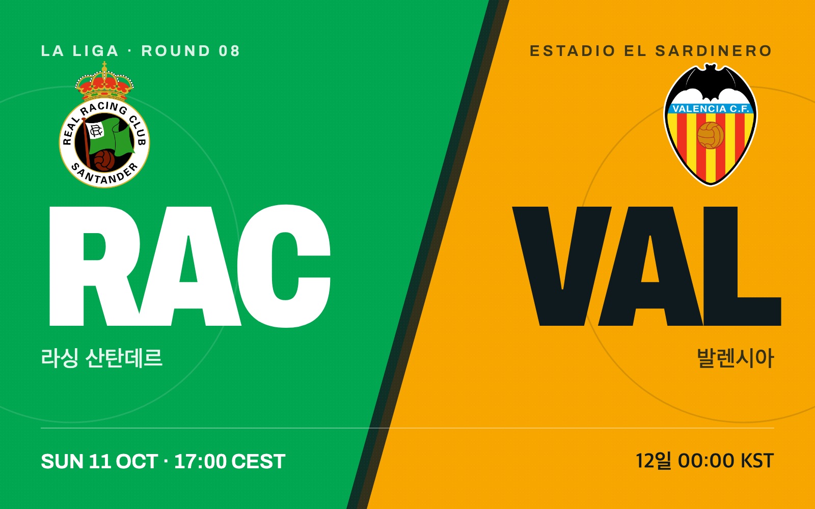Racing Santander vs Valencia